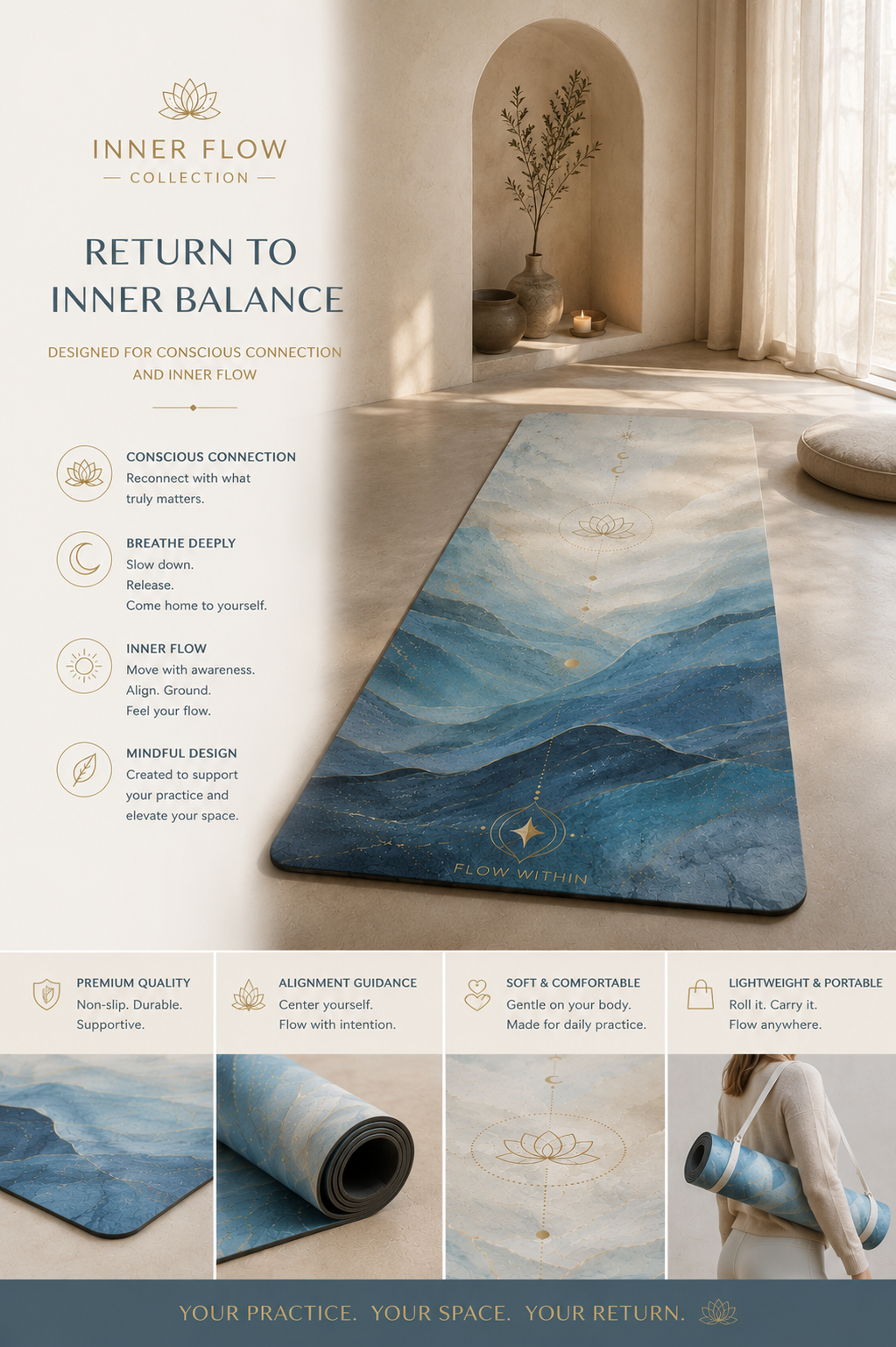 Inner Flow in Blue Stargate Alignment Mat