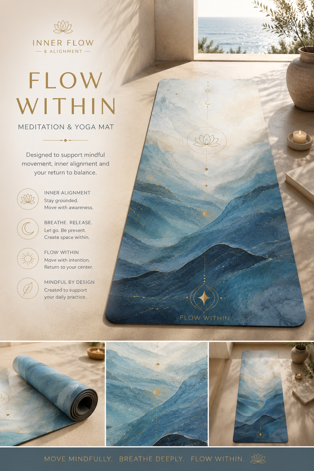 Inner Flow in Blue Stargate Alignment Mat