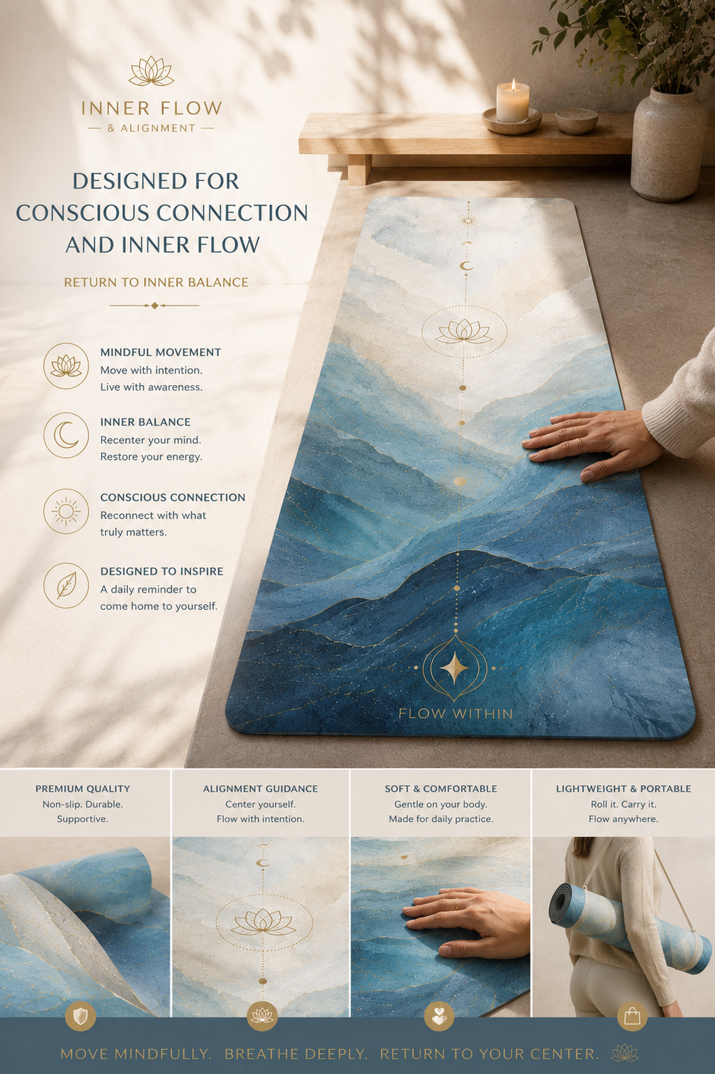 Inner Flow in Blue Stargate Alignment Mat